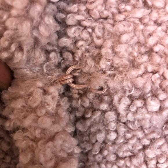 Halogen Blush Shearling Jacket Size Small - Picture 10 of 13